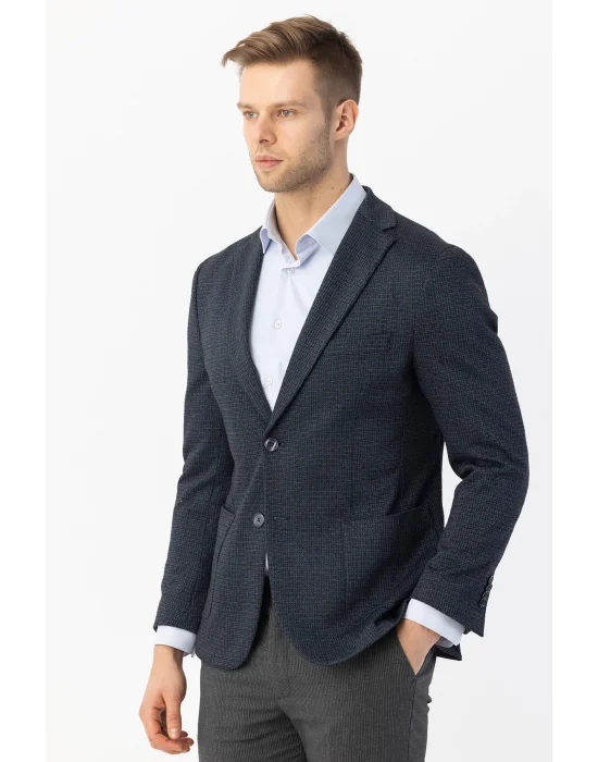 GİOTELLİ NEW COLLECTİON KENDİNDEN PÜTÜR KARELİ ER TEK CEKET