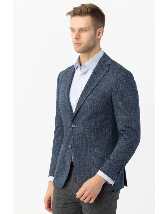 GİOTELLİ NEW COLLECTİON KENDİNDEN PÜTÜR KARELİ ERKEK CEKET