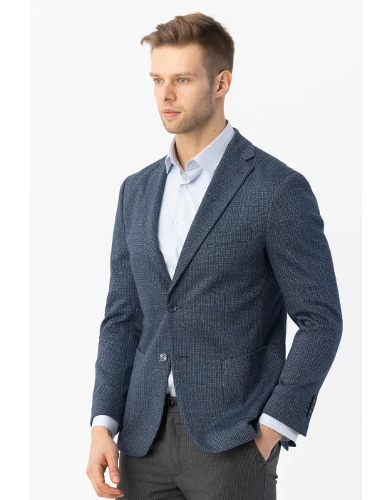 GİOTELLİ NEW COLLECTİON KENDİNDEN PÜTÜR KARELİ ERKEK CEKET