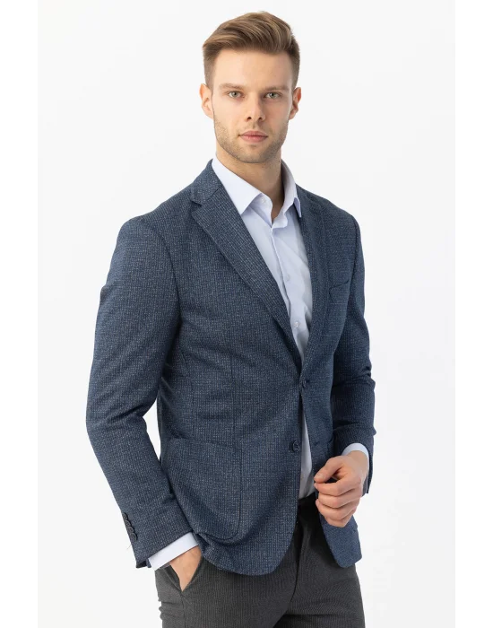 GİOTELLİ NEW COLLECTİON KENDİNDEN PÜTÜR KARELİ ERKEK CEKET