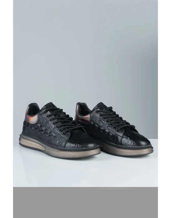 GUJA PREMİUM YILAN DERİLİ ER SPOR AYAKKABI - 22K415