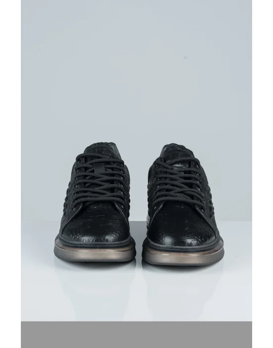 GUJA PREMİUM YILAN DERİLİ ER SPOR AYAKKABI - 22K415