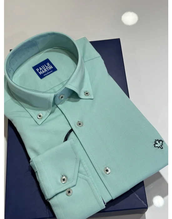 PAUL MARTİN NEW SEASON ÖRME KUMAŞ ER GÖMLEK - PM3522R1-160