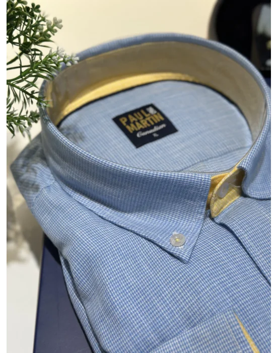 PAUL MARTİN S25 NEW COLLECTION ÇİZGİLİ COTON ER GÖMLEK- PM3635R -013