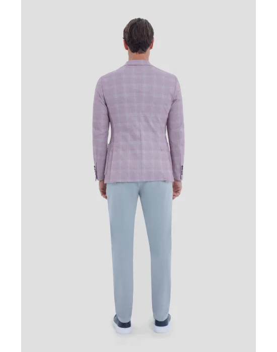 SABRİ ÖZEL S25 PREMİUM COLLECTİON EKOSE ER TEK CEKET