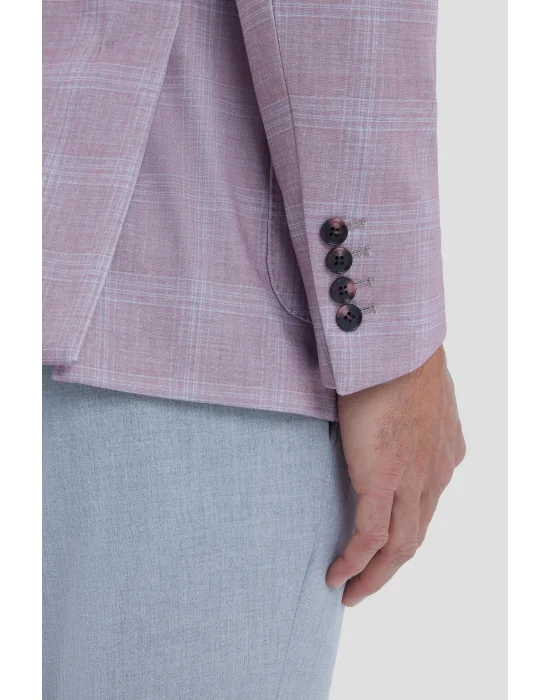 SABRİ ÖZEL S25 PREMİUM COLLECTİON EKOSE ER TEK CEKET