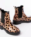 02-2137 Leopar Lastikli Günlük Kadın Bot