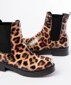 02-2137 Leopar Lastikli Günlük Kadın Bot