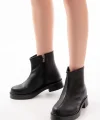 02-3033 Siyah Fermuarlı Günlük Kadın Bot