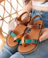 205-091 Multi Ortopedik Hakiki Deri Kadın Sandalet