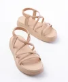 24413-841 Nut Dolgu Topuk Kadın Sandalet