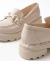 745-773 Bej Günlük Yüksek Tabanlı Loafer Ayakkabı