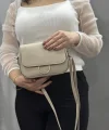 Bej cilt mossi çanta