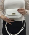 Beyaz cilt jessi çanta