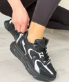 Cata Siyah Cilt Beyaz Detaylı Spor Ayakkabı