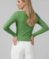 Çıtçıt Detaylı Bluz Yeşil T4343