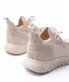 DM-501 Bej Bağcıklı Failon Taban Günlük Spor Ayakkabı