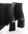 DNZ-410 Siyah Fermuarlı Topuklu Kadın Günlük Bot