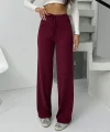 Fitilli şardonlu pantolon bordo a4058
