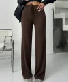 Fitilli şardonlu pantolon kahve a4058