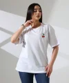 Kiraz işlemeli tişört