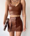 Kontrast deri etek kahve w260015