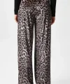Leopar desen pantolon