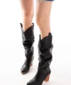 LS-1884 Siyah Günlük Kadın Çizme
