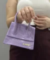 luxe lila cilt çanta