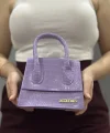 luxe lila cilt çanta
