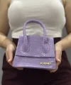 luxe lila cilt çanta