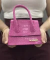 Luxe pembe cilt çanta