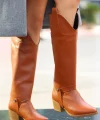 Milla Taba Cilt Tak Çıkar Topuklu Bot Ve Çizme
