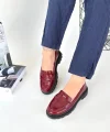 Narli Bordo Rugan Oxford Ayakkabı