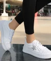 Piata Beyaz Cilt Bağcıklı Spor Ayakkabı