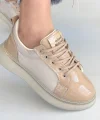 Piona Bej Rugan Bağcıklı Spor Ayakkabı