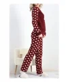 Polatlı alt üst pontiyeli pijama takımı bordo