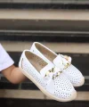 Riwan Beyaz Cilt Babet Ayakkabı