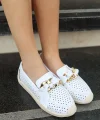 Riwan Beyaz Cilt Babet Ayakkabı