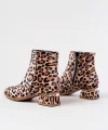 RM-500 Leopar Topuklu Fermuarlı Günlük Kadın Bot