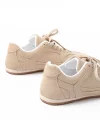 RS-01 Bej Süet İnce Taban Günlük Spor Ayakkabı