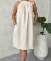 Salaş keten elbise
