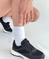 Slar Siyah Cilt Bağcıklı Spor Ayakkabı