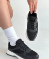 Slar Siyah Cilt Bağcıklı Spor Ayakkabı