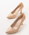 ST-001 Nut Rugan Günlük 9 cm Topuklu Bayan Stiletto Ayakkabı