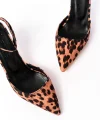 ST-004 Leopar Günlük 7 cm Topuklu Bayan Ayakkabı