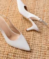 ST-1152 Beyaz Günlük 7 cm Topuklu Kadın Ayakkabı