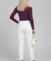 Tek Omuz İpli Bluz Mürdüm T4328