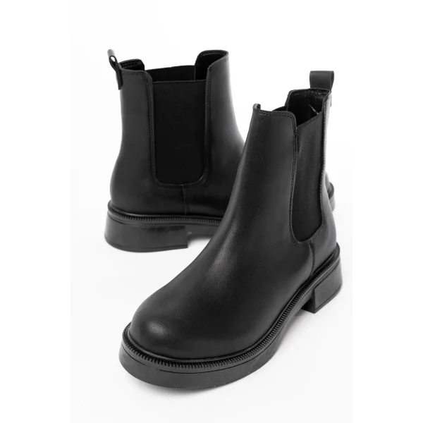 02-2137 Siyah Lastikli Günlük Kadın Bot