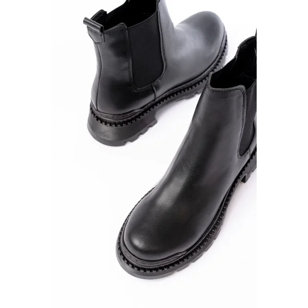 2051-2137 Siyah Lastikli Günlük Kadın Bot